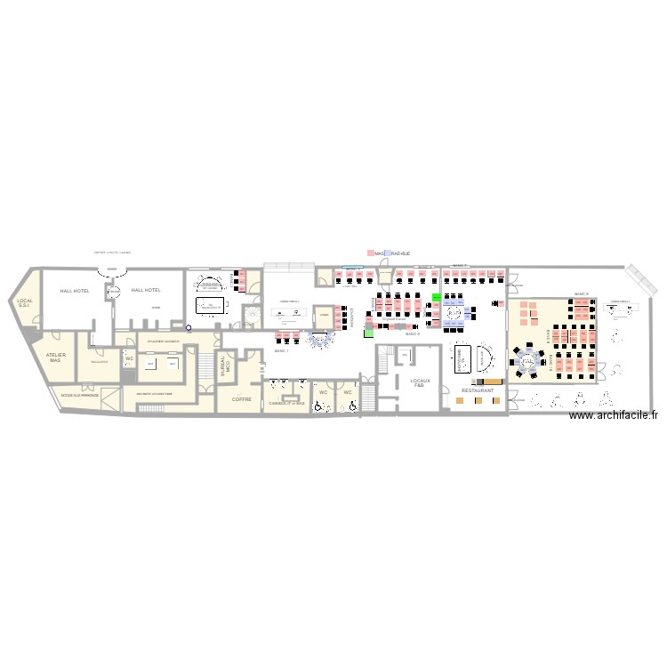 Plan de salle RDC à venir. Plan de 0 pièce et 0 m2