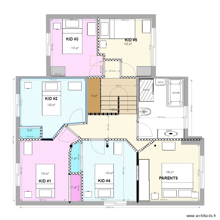 etag2 chablis15 X. Plan de 0 pièce et 0 m2