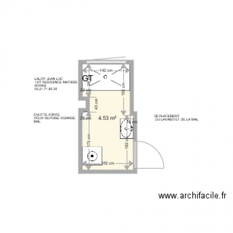 LALOY. Plan de 0 pièce et 0 m2