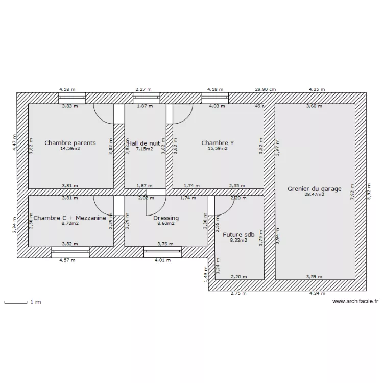 Etage idée 1. Plan de Etage idée 1. Plan de