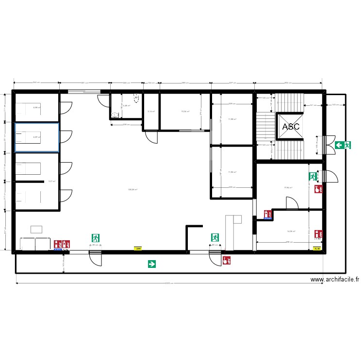 Muller Philippe MS. Plan de 12 pièces et 262 m2