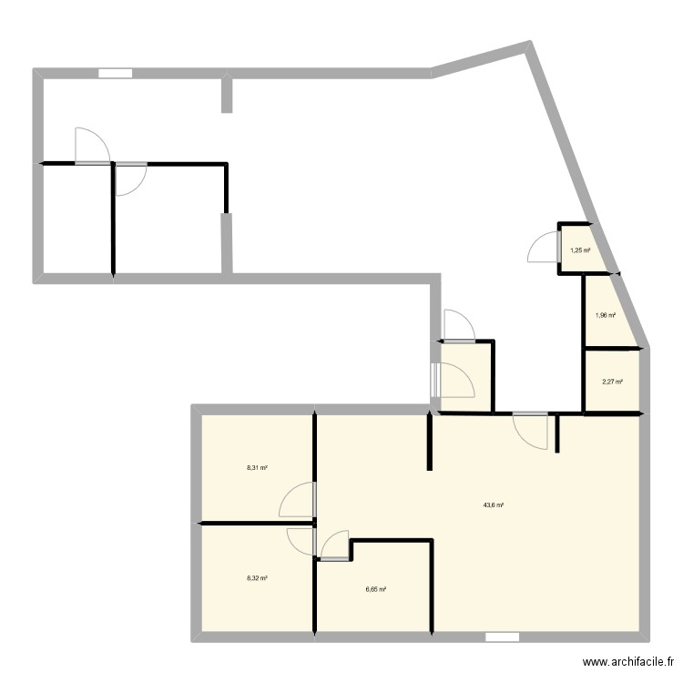 cab . Plan de 0 pièce et 0 m2