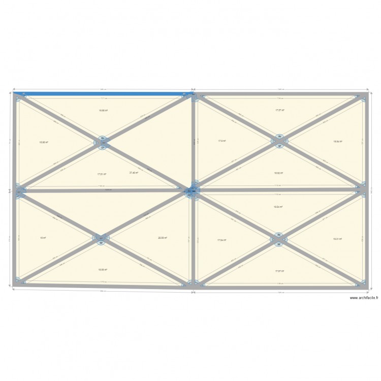 Sculpture Eliott quadruple croix. Plan de 0 pièce et 0 m2