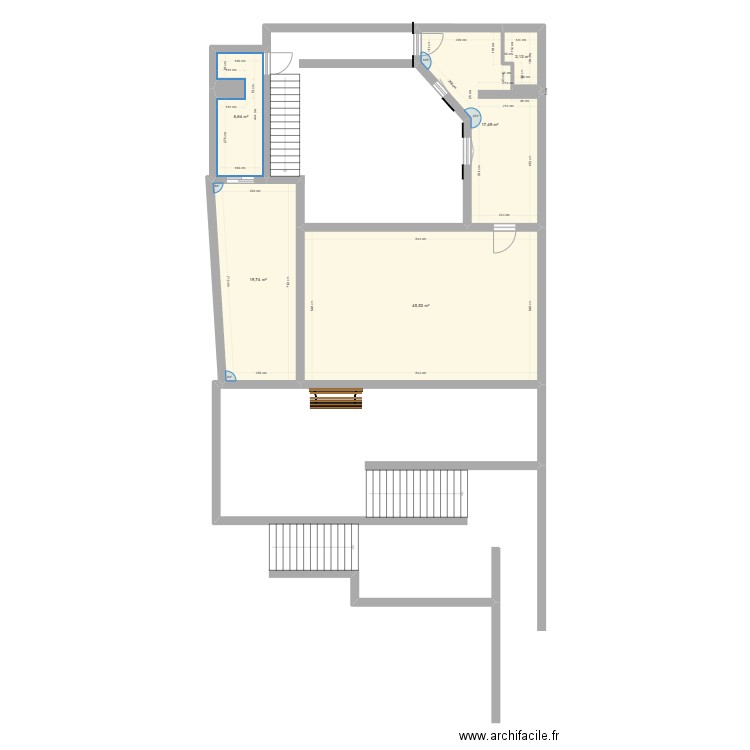 etage maison marcel. Plan de 0 pièce et 0 m2