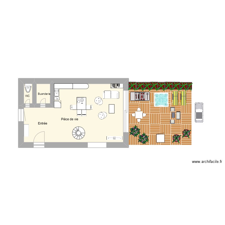 RDC TRELOU SUR MARNE METEYER. Plan de 0 pièce et 0 m2
