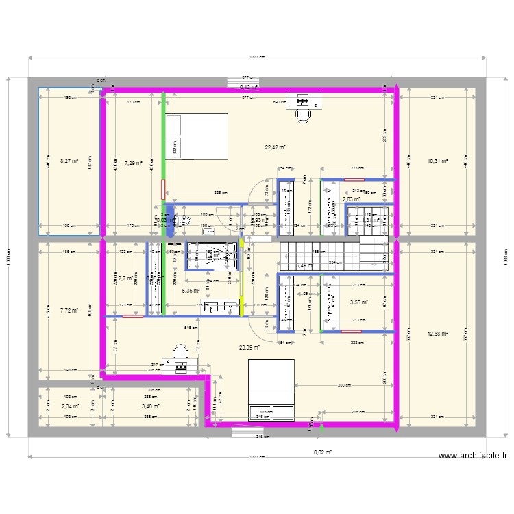 ARTHUR 2ème étage 02052021. Plan de 0 pièce et 0 m2