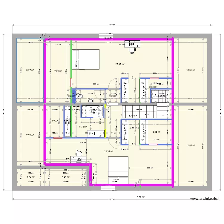ARTHUR 2&egrave;me &eacute;tage 02052021. Plan de 