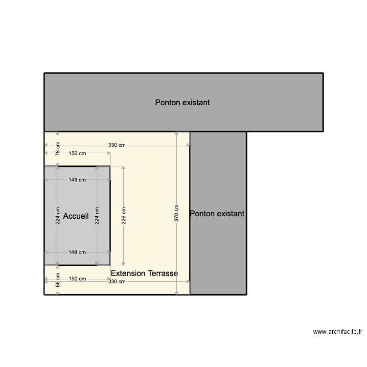 Terrasse Cap'Excursions . Plan de 4 pièces et 25 m2