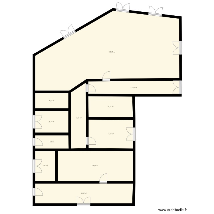 TP VILLA ABELARD1. Plan de 11 pièces et 216 m2