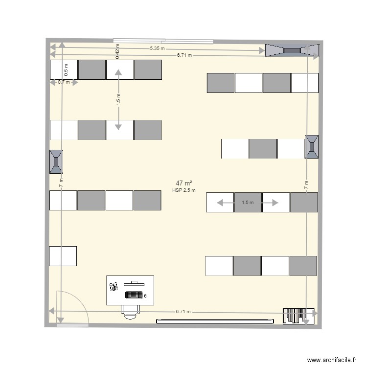 aula2ºsuperior1. Plan de 0 pièce et 0 m2