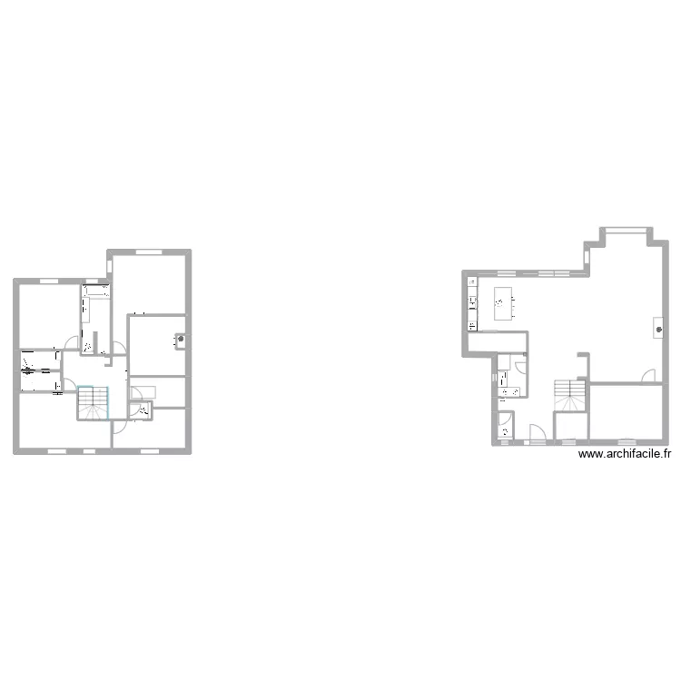 Beuv. Sanitaires et chauffages. Plan de 
