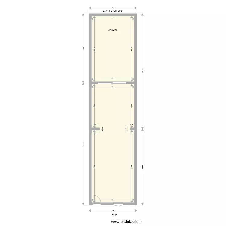 EXTENTION MARQUETTE DP3 APRES. Plan de 