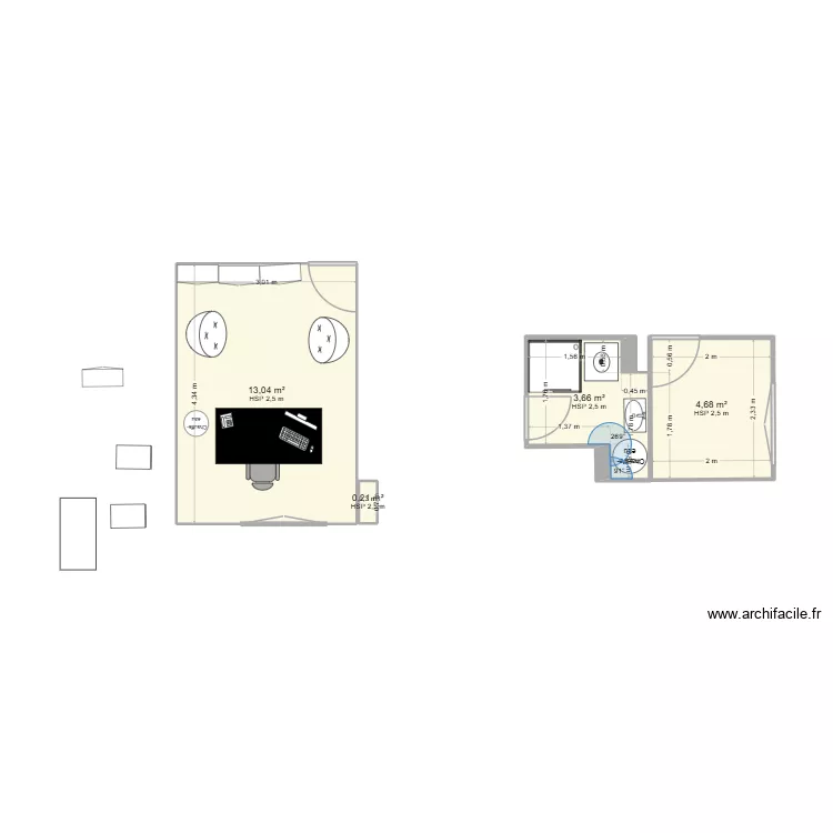 ECUREUIL. Plan de 4 Pièces et 22 m² ECUREUIL. Plan de 4 Pièces et 22 m²