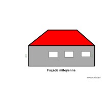 PLAN DES  FACADES ( mitoyenne 2)