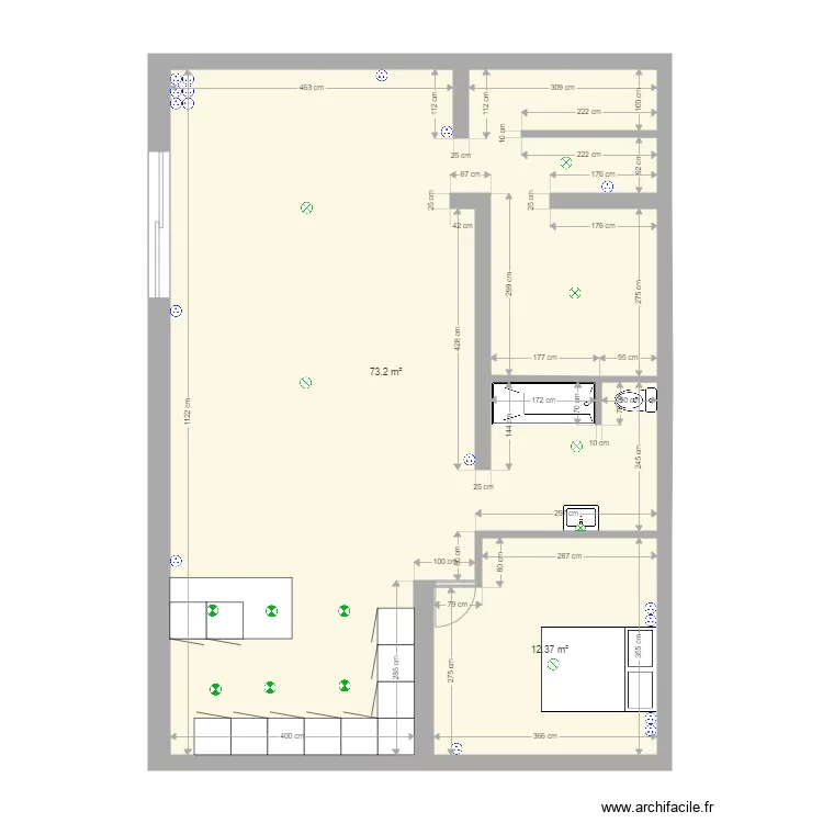 rdc ed et ju. Plan de 0 pièce et 0 m2
