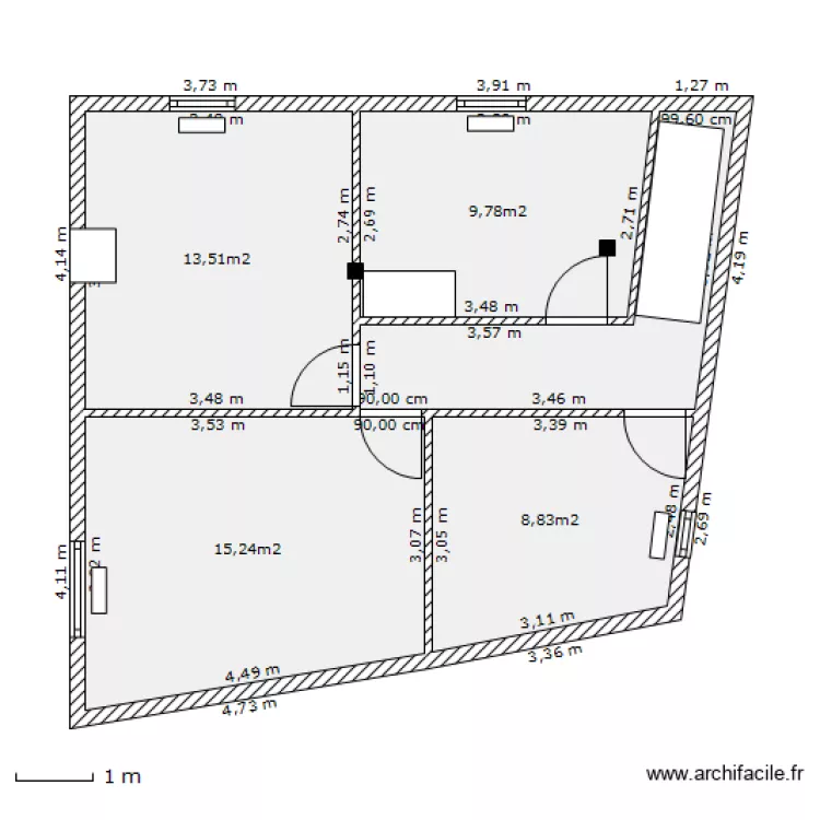 Pierrette 1er. Plan de 