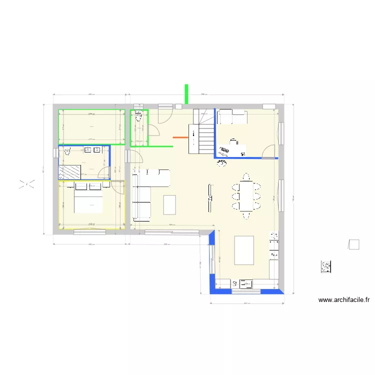 plan RDC nouvel config V2. Plan de 