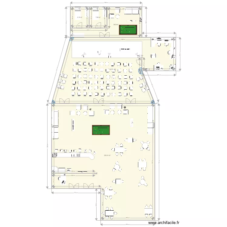 salle spectacle. Plan de 