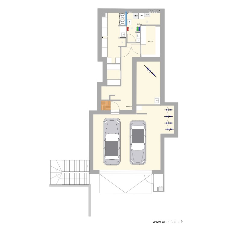 tout fini . Plan de 0 pièce et 0 m2