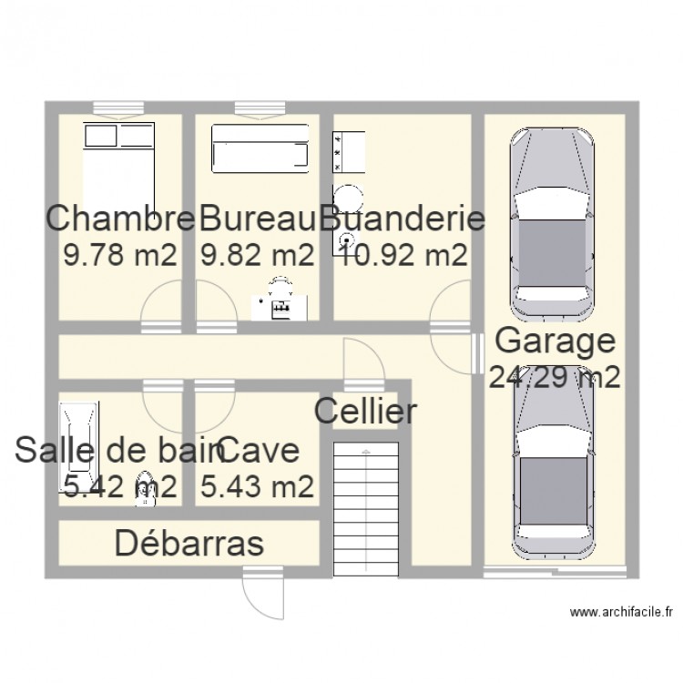 Maison BOULANGER RDC. Plan de 0 pièce et 0 m2