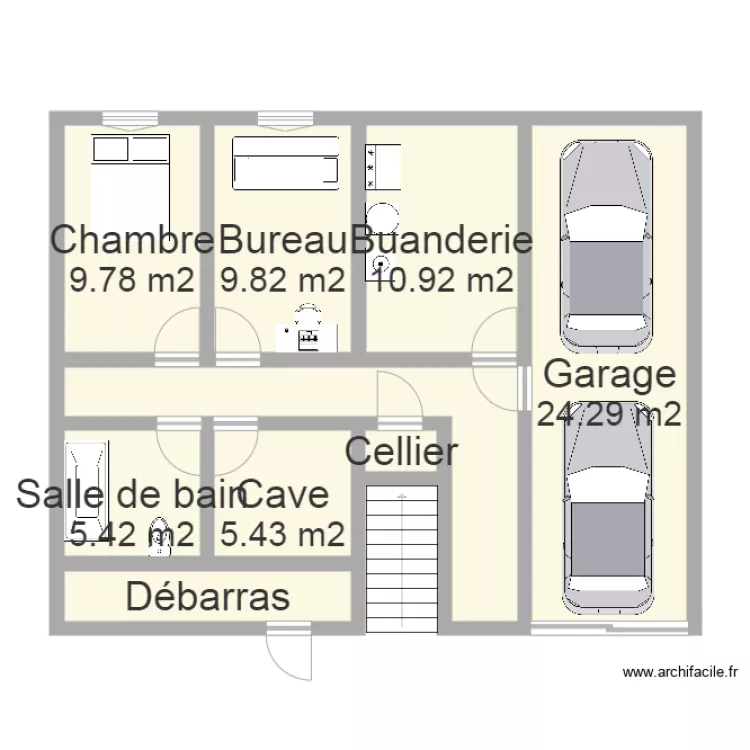 Maison BOULANGER RDC. Plan de 