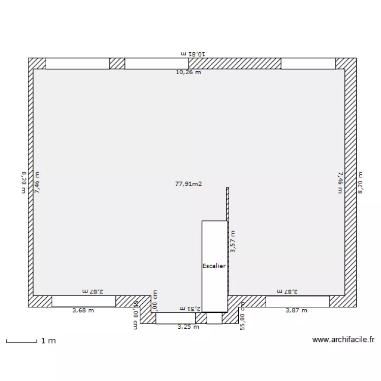 Maison 1.4. Plan de 