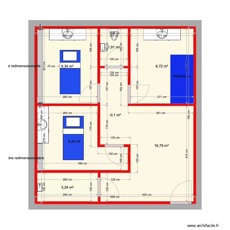 nvx esth&eacute;tique . Plan de 