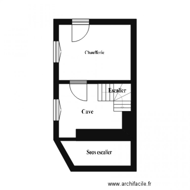 cave. Plan de 0 pièce et 0 m2