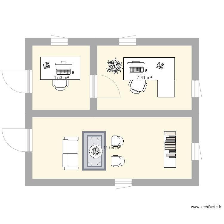 exemple1. Plan de 0 pièce et 0 m2