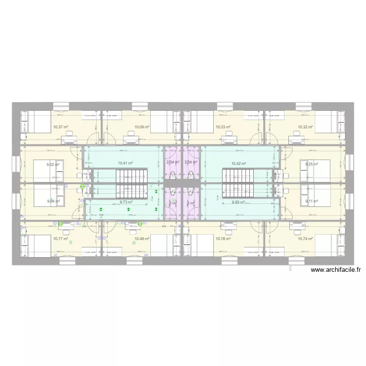 Manu 2 2021 meubl&eacute; &eacute;lec. Plan de 