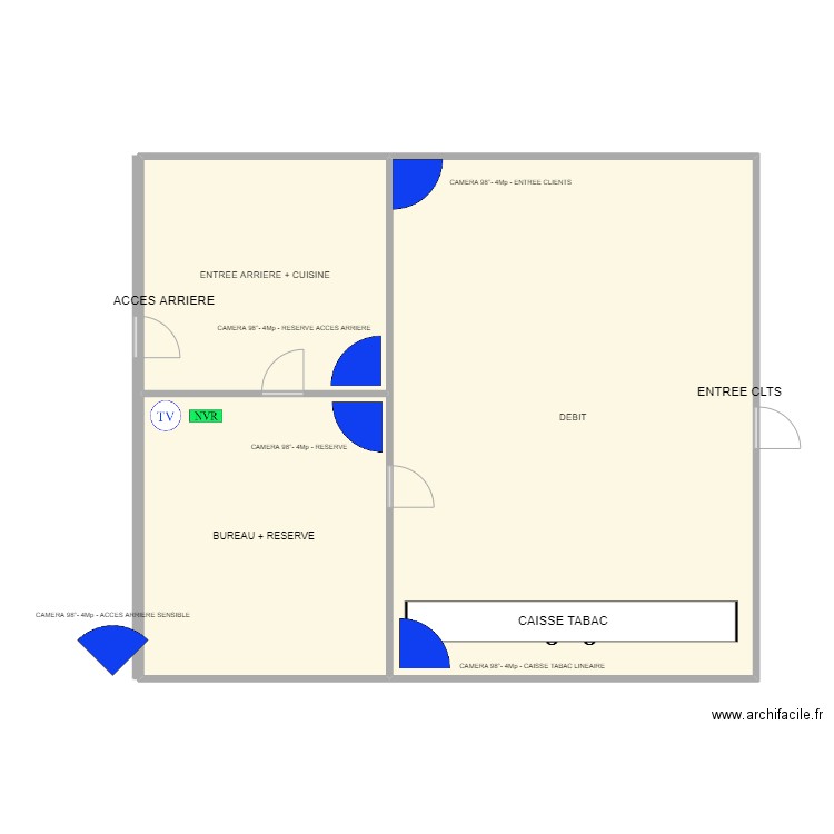 CHEZ BOB. Plan de 0 pièce et 0 m2