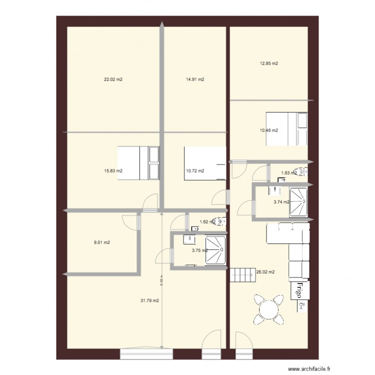 162 droite gauche final. Plan de 0 pièce et 0 m2