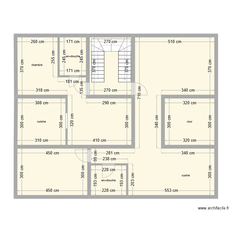 salima. Plan de 8 pièces et 119 m2