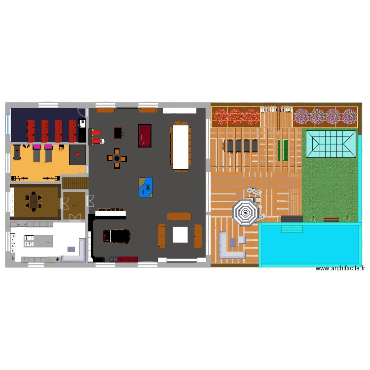 bxl. Plan de 33 pièces et 1211 m2