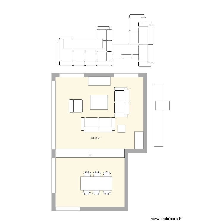 canape3. Plan de 0 pièce et 0 m2