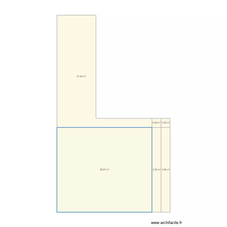 terrasse Grand gite. Plan de 