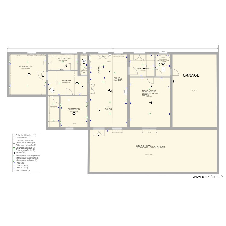 PLAN ELECTRIQUE. Plan de 0 pièce et 0 m2