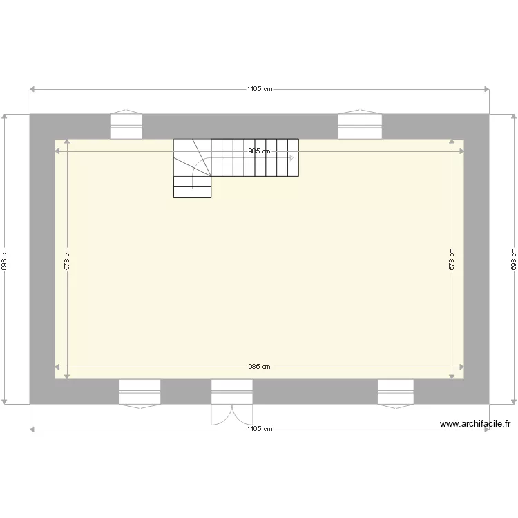 Plan &eacute;tage 1 . Plan de 0 pièce et 0 m2