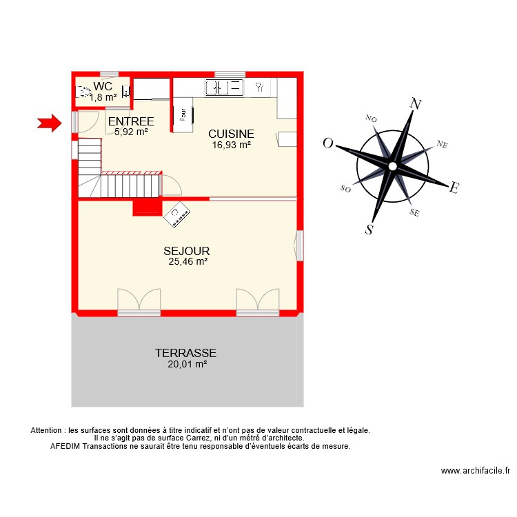 BI 7424 RDC . Plan de 0 pièce et 0 m2