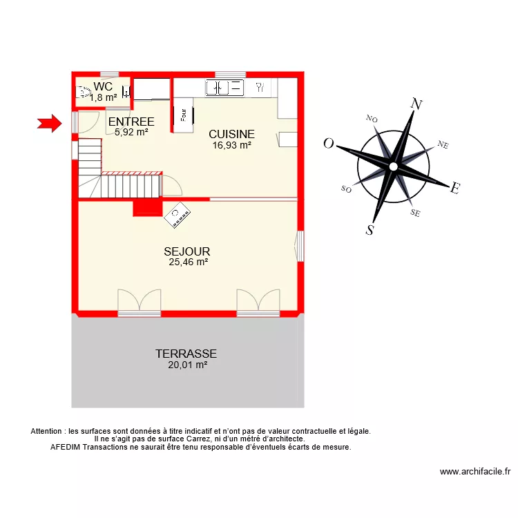 BI 7424 RDC . Plan de 