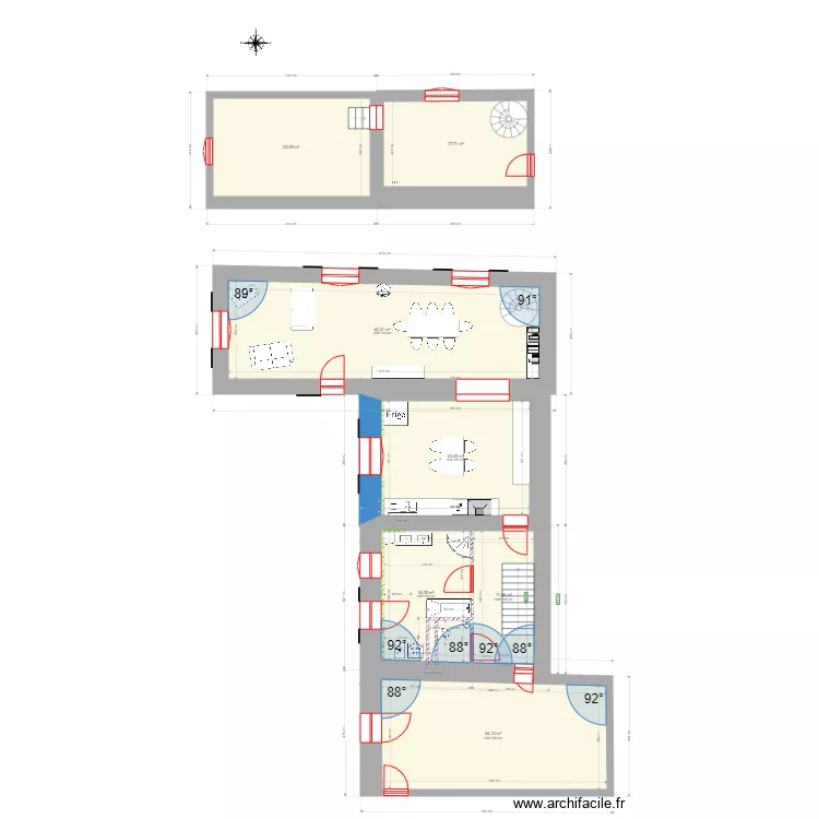 MAISON RANCHAL PROJET JF4 SANS ENTREE. Plan de 