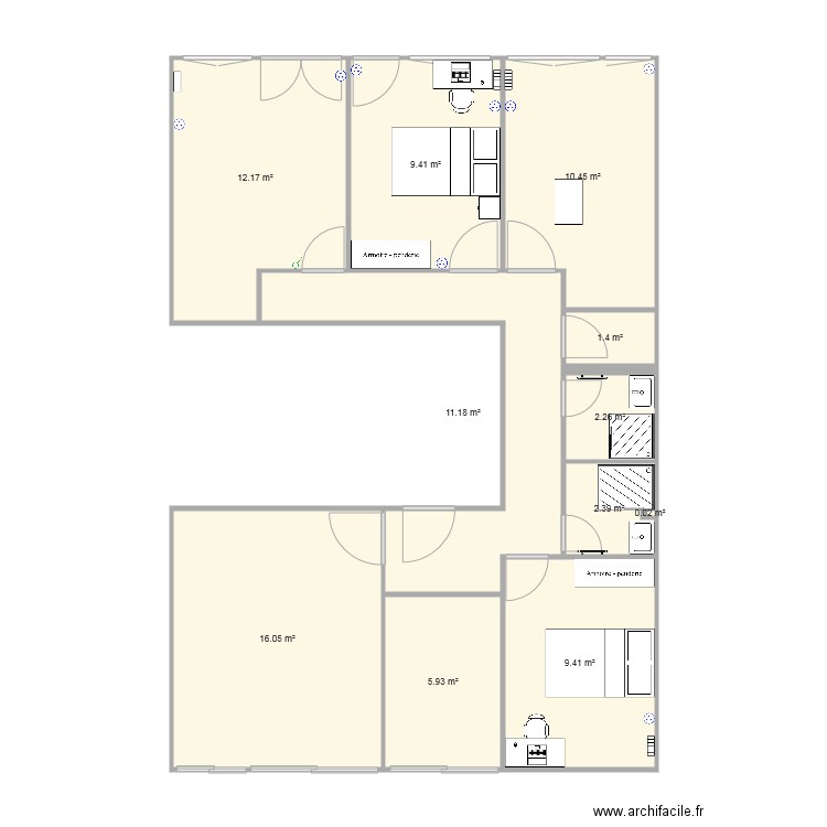 T5 Bourrassol. Plan de 0 pièce et 0 m2