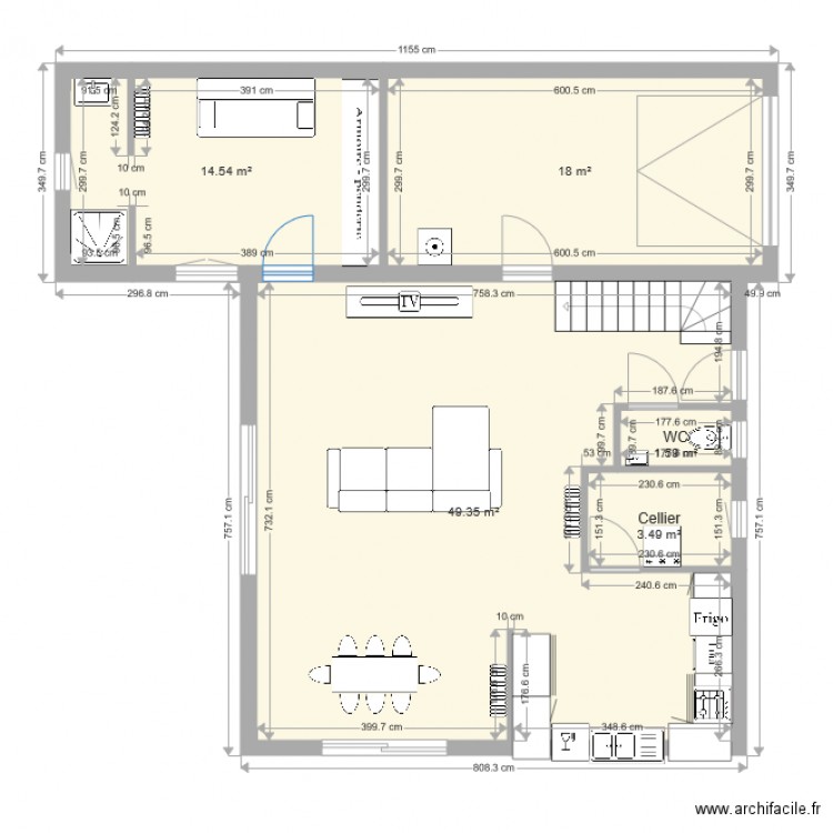 RDC  revu le 19 09 16. Plan de 0 pièce et 0 m2