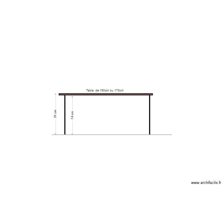 Table. Plan de 0 pièce et 0 m2