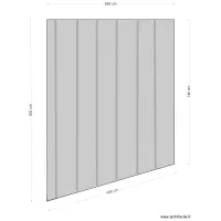 Vue de haut toiture en t&ocirc;le noire