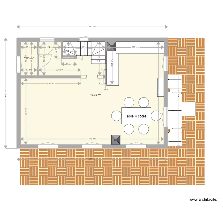 PierreMontagneSejour. Plan de 
