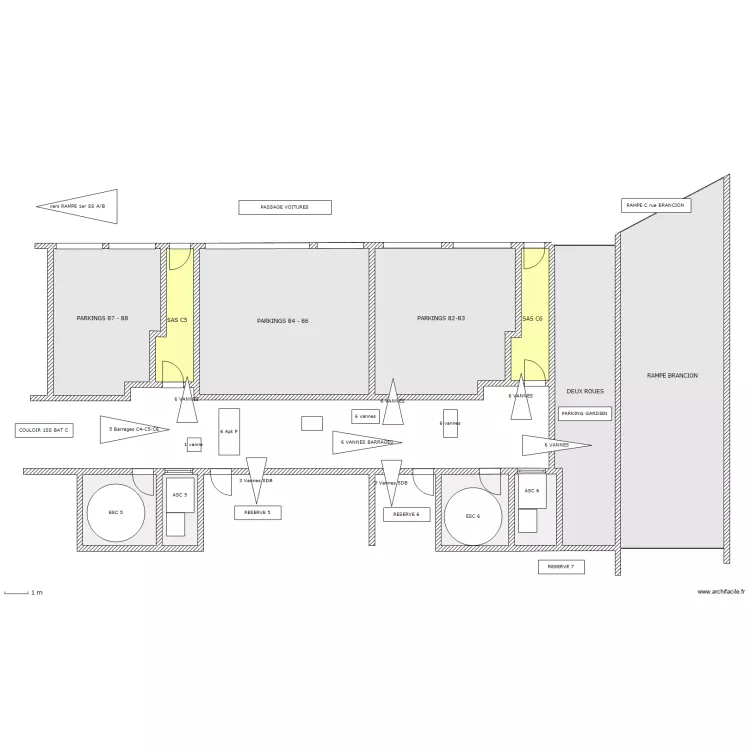 BAT C 1SS - C5-C6B. Plan de 