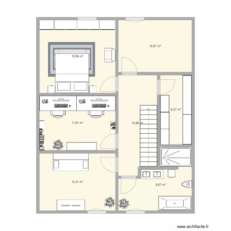 Maison. Plan de 
