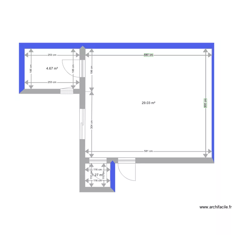Appartement 2. Plan de 