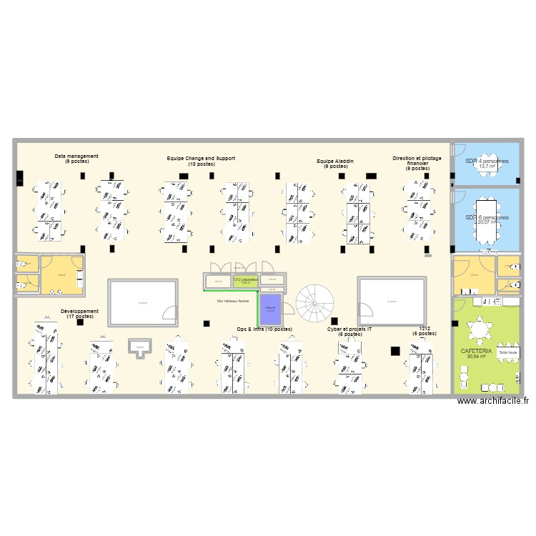 8 Vernier proposition 01.12.22. Plan de 18 pièces et 633 m2